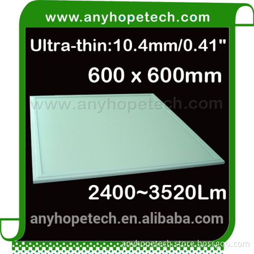Square recessed good color ultra slim led panel 600 600